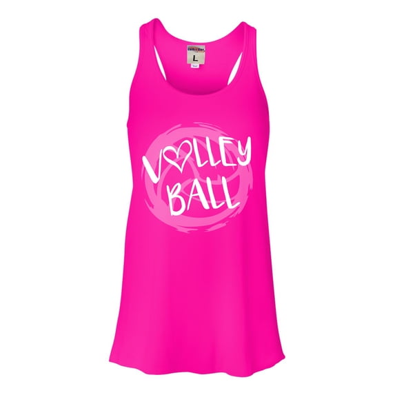 Go All Out Volleyball Distressed Ball Sleeveless Tank Top T-Shirt Mens/Women/Flowy