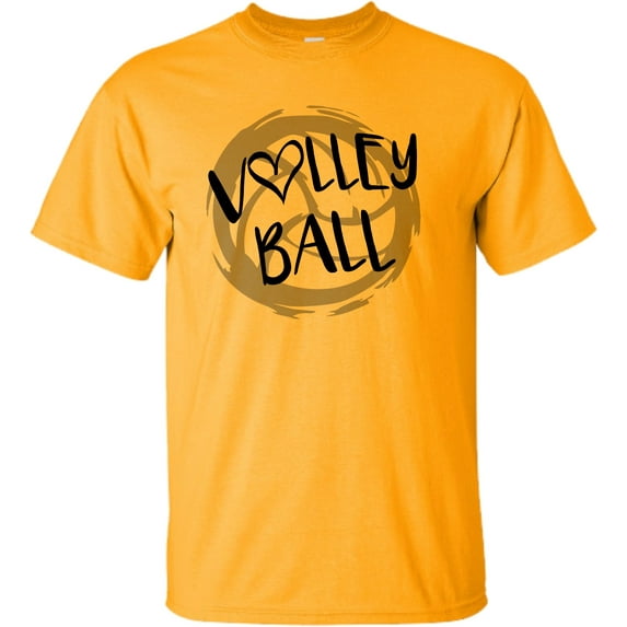 Go All Out Volleyball Distressed Ball T-Shirt Mens/Women/Youth
