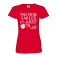 thumbnail image 1 of Go All Out When The DM Smiles It's Already Too Late Funny Deluxe Soft T-Shirt Mens/Women, 1 of 2