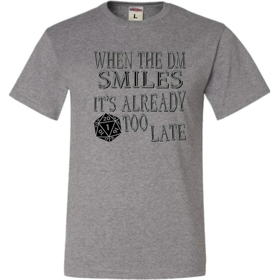 Go All Out When The DM Smiles It's Already Too Late Funny T-Shirt Mens/Women/Youth