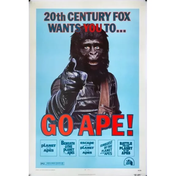 Go Ape! (1974) Home Decor Vintage Art Print Cute Birthday Gift Wall Art Home Decor Office Wall Art