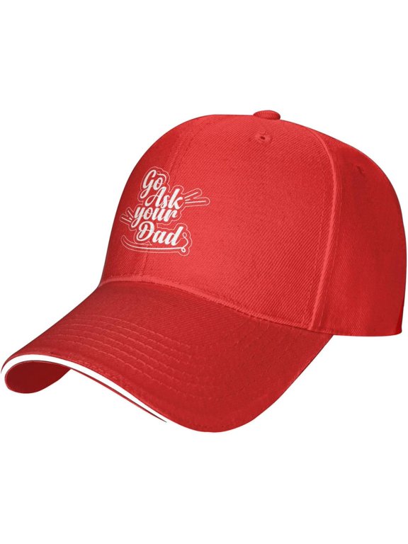 Go Ask Your Dad Hat for Men Women Adjustable Baseball Cap Black Dad Hat Outdoors
