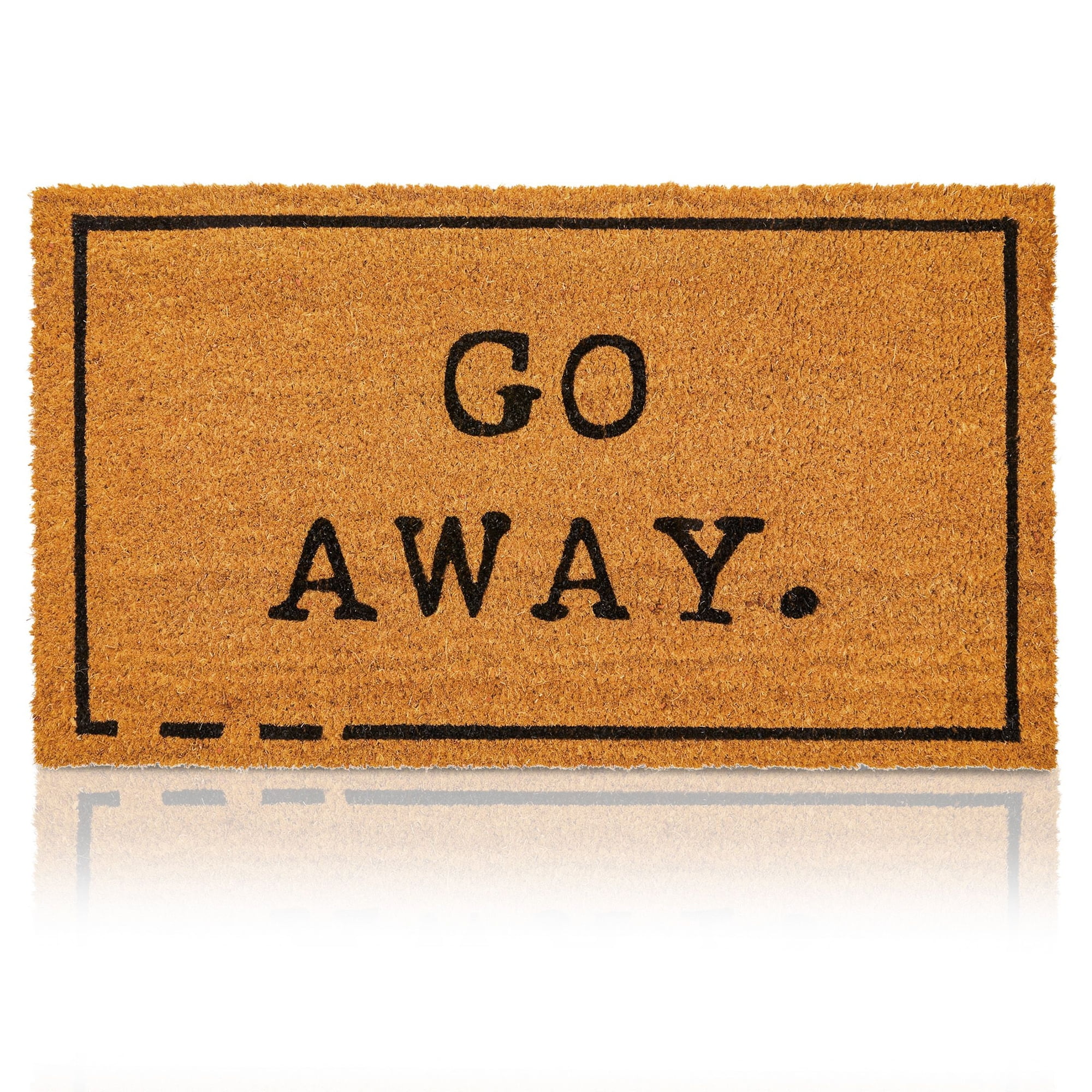 Go Away Doormat, Funny Front Door Mat for Outdoor Porch or