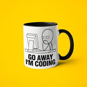 Go Away I'm Coding Saying Funny Coder Mug, Programmer Mug, Software Developer Gift For Him, Software Engineer Mug, Gift For Programmer