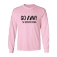 thumbnail image 1 of Go Away I'm Introverting Adult Long Sleeve T-shirt, 1 of 3