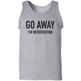 thumbnail image 1 of Go Away I'm Introverting Adult Tank Top, 1 of 3