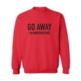 thumbnail image 1 of Go Away I'm Introverting Crewneck Sweatshirt, 1 of 3