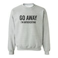 thumbnail image 1 of Go Away I'm Introverting Crewneck Sweatshirt, 1 of 4