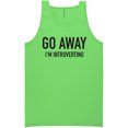 thumbnail image 1 of Go Away I'm Introverting Neon Tank Top, 1 of 1