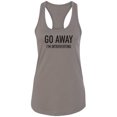 thumbnail image 1 of Go Away I'm Introverting Racerback Tank, 1 of 2
