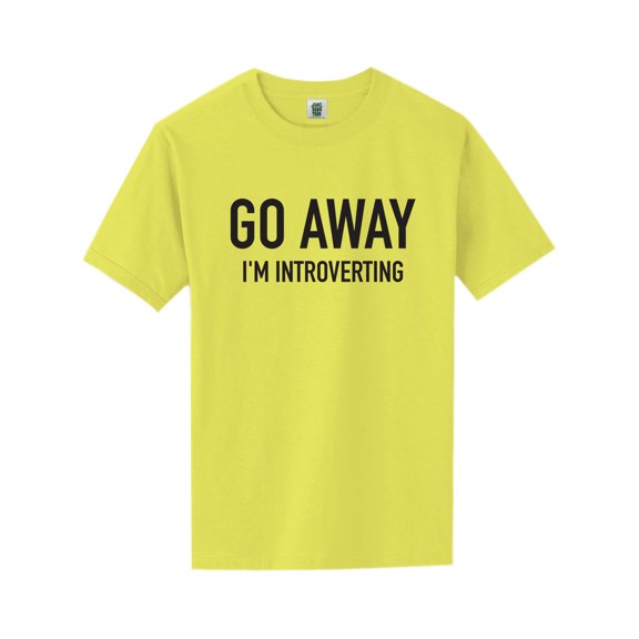 Go Away I'm Introverting Short Sleeve Neon T-Shirt