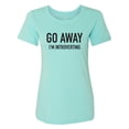 thumbnail image 1 of Go Away I'm Introverting Womens crewneck tee, 1 of 3