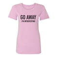 thumbnail image 1 of Go Away I'm Introverting Womens crewneck tee, 1 of 3