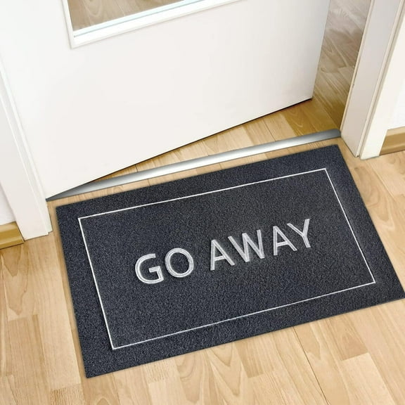 Go Away Mats for Front Door Entry Front Porch Doormat Non-Slip Carpet Rugs Floor Mat Decorative for Home Bathroom Kitchen Indoor 16x24 Inch