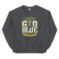 thumbnail image 1 of Go Blue Ann Arbor Vintage Retro Unisex Sweatshirt (Dark Heather, S), 1 of 2