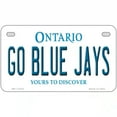 thumbnail image 1 of Go Blue Jays Novelty Metal License Plate Tag 7" x 4" Motorcycle, 1 of 1