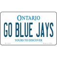 thumbnail image 1 of Go Blue Jays Toronto Canada Metal Novelty License Plate, 1 of 2