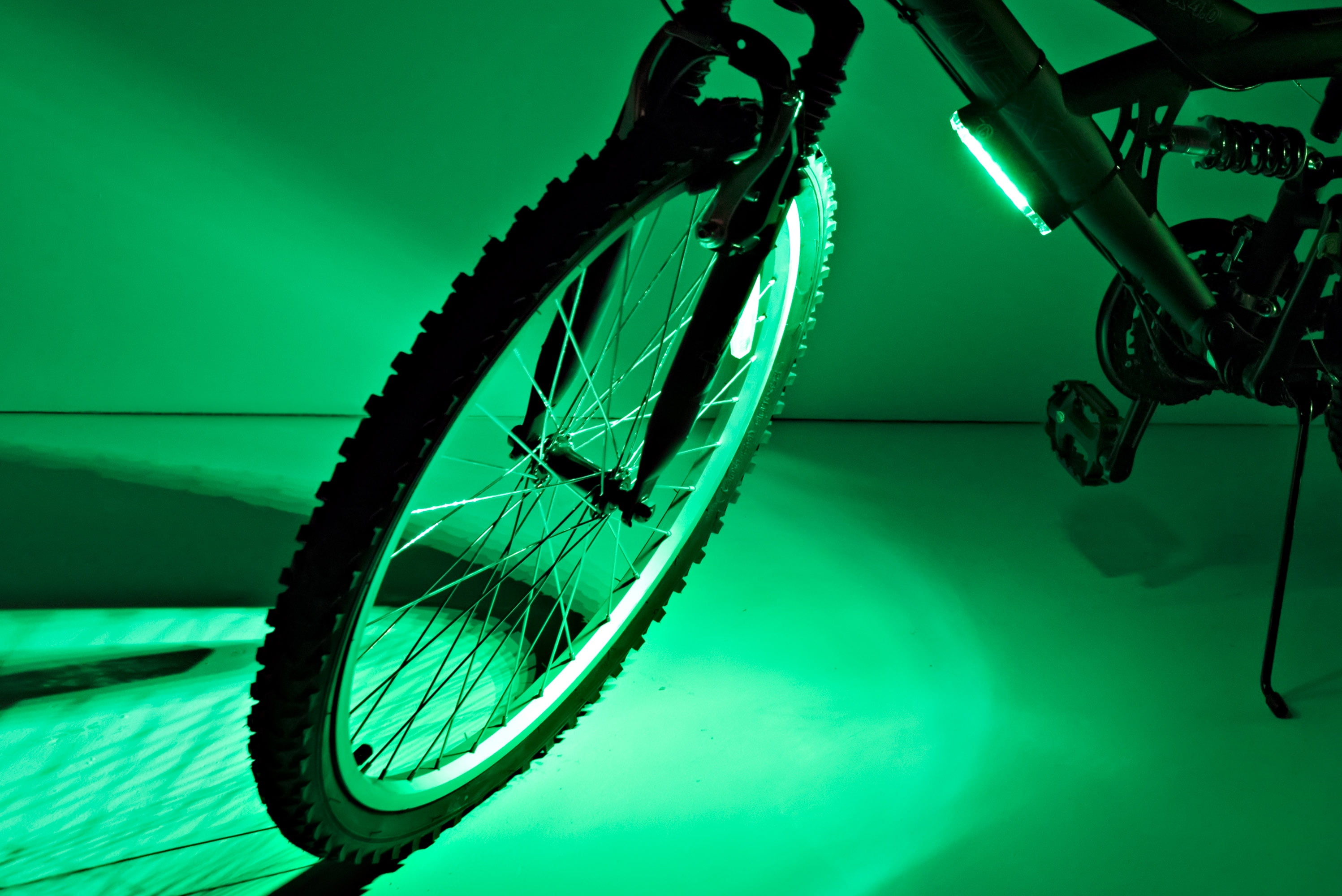 Go Brightz LED Bicycle Accessory Frame Light Water Resistant 1 Count Green