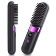 thumbnail image 1 of Go Brush Pro Cordless Hair Straightener Brush, Portable Rechargeable Ceramic Styling Brush with 4 Heat Modes & LED Display, 1 of 5
