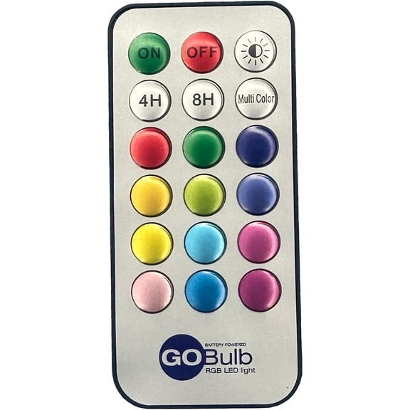 Go Bulb, 2-Pack Wireless, Multicolor Changing LED Light Bulbs with Remote Control for Home Decor | Battery-Powered, Dimmable, Cordless & Shatterproof Great Housewarming Gift Idea