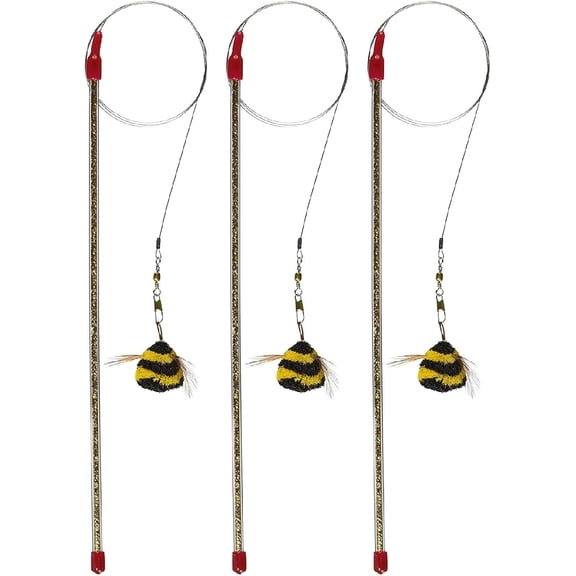 Go Cat Cat Catcher Da Bee Cat Toy 3 Pack