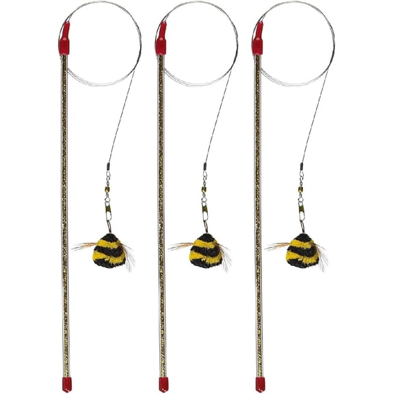 Go Cat Cat Catcher Da Bee Cat Toy 3 Pack