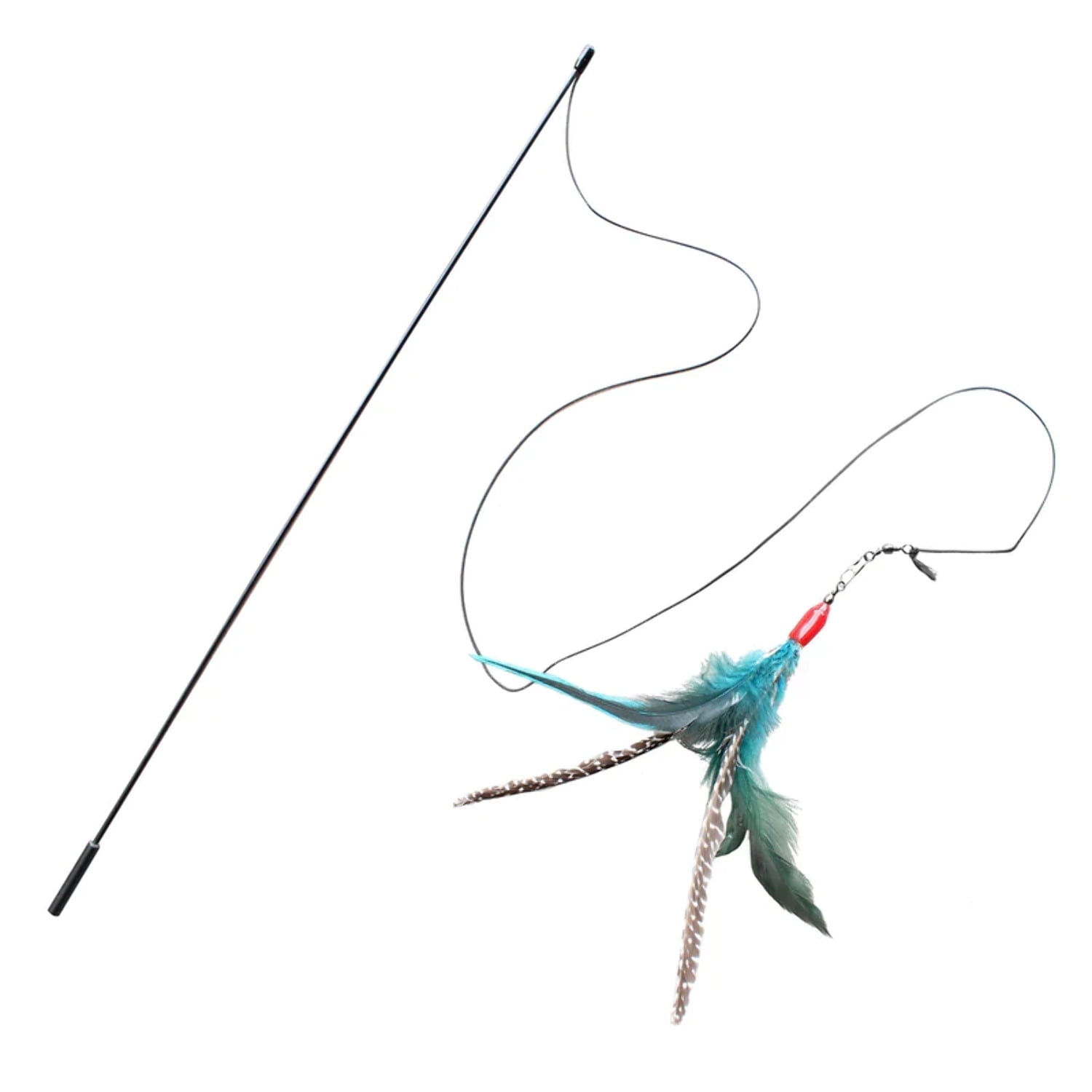 IMPERIAL CAT Go Cat Da Bird Rod and Feather Cat Toy, Hand (1 Bird)