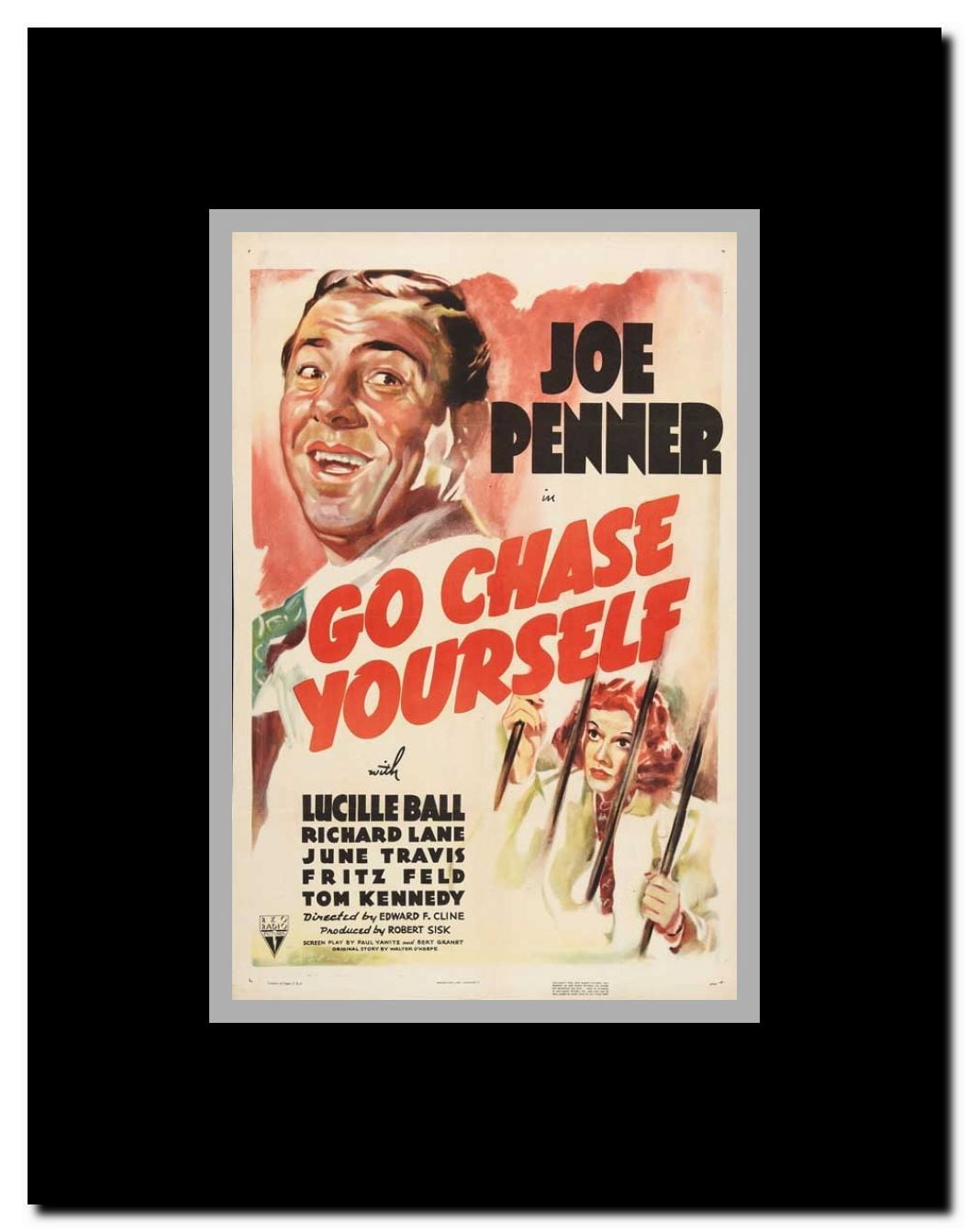 Go Chase Yourself Framed Movie Poster