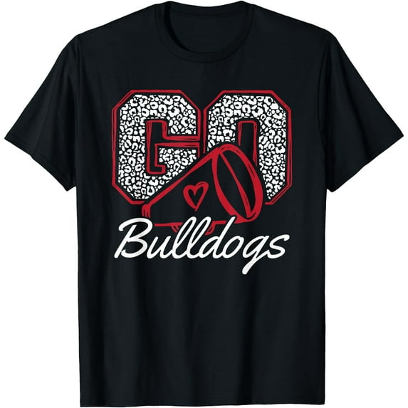 Go Cheer Bulldogs Sports Name Gifts Softstyle Unisex T-Shirt,Black Color,Size 3T