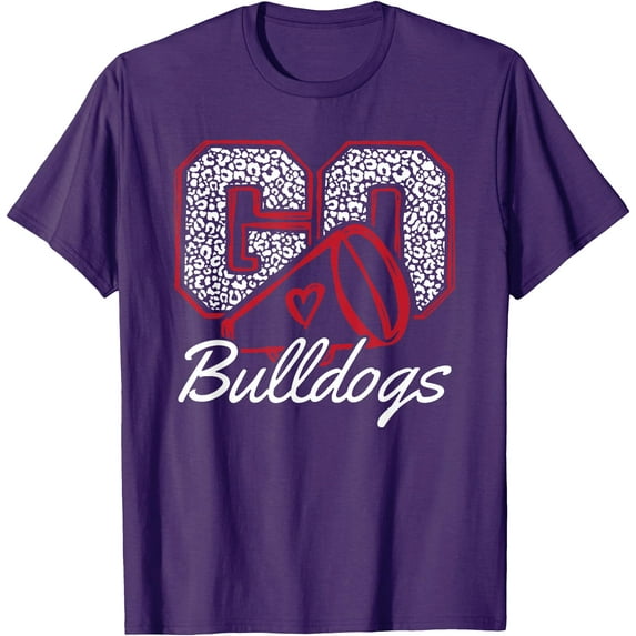 Go Cheer Bulldogs Sports Name Gifts Softstyle Unisex T-Shirt,Purple Color,Size 3T