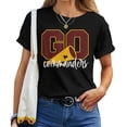 thumbnail image 1 of Go Cheer Commanders T-Shirt – For Girls, Kids, and Women, Football Team Spirit Tee, Support Your Commanders Shirt, Cheerleader Game Day Apparel, 1 of 3