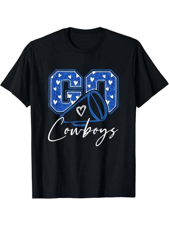 Go Cheer Cowboys Design Gift For Men Women Girls Kids T-Shirt