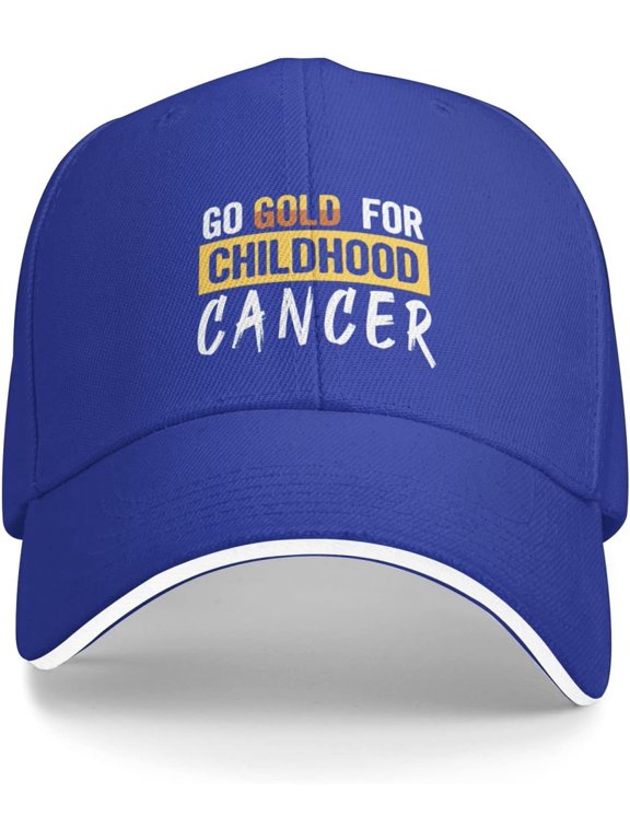 Go Childhood Cancer Awareness Hat Men Women Childhood Cancer Awareness Baseball Cap Black