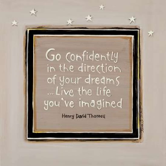 Go Confidently Canvas Art - Karen Tribbet (24 x 24)