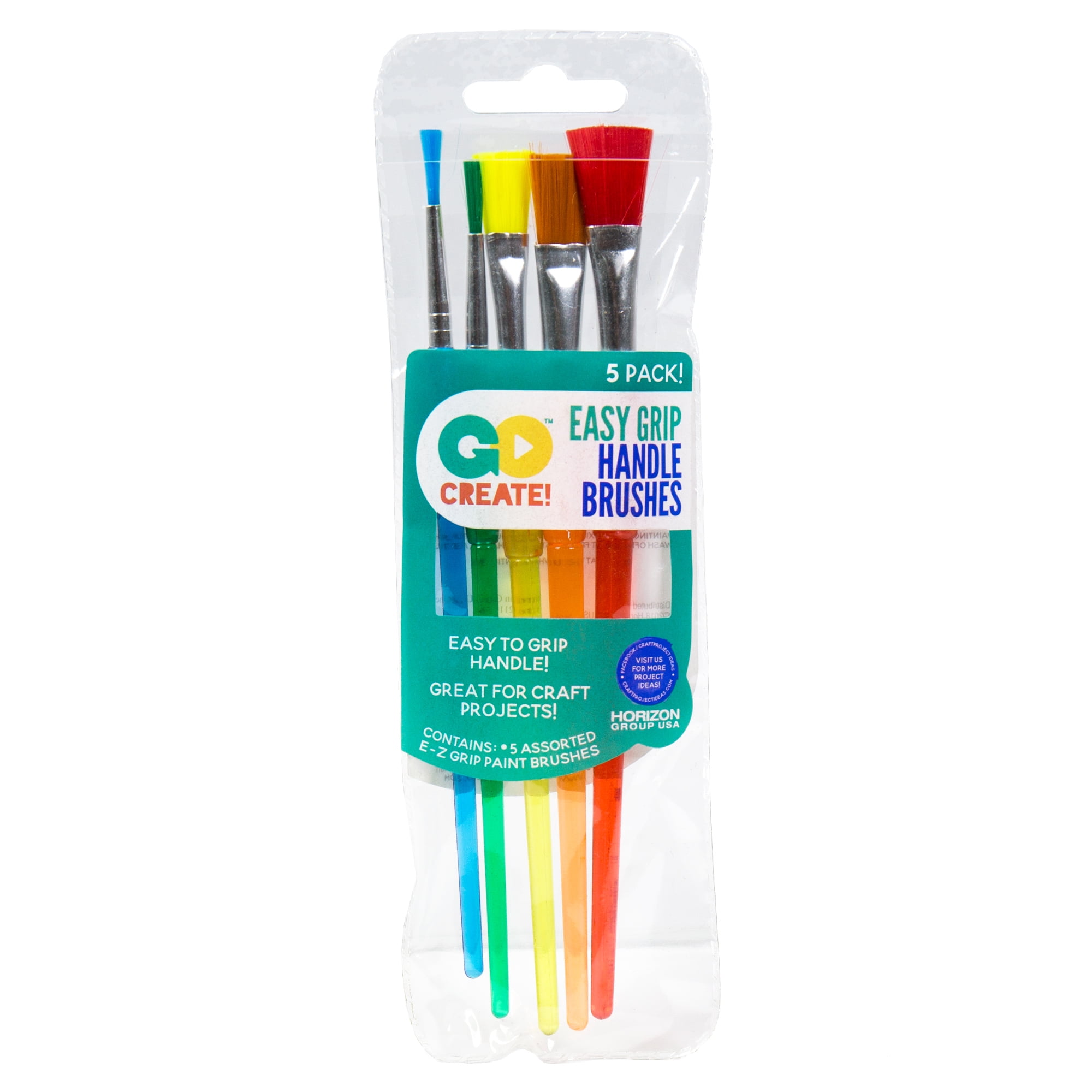 Incraftables Assorted Paint Brushes Set 25pcs. Craft Paint Brushes for  Acrylic, Oil and Watercolor 