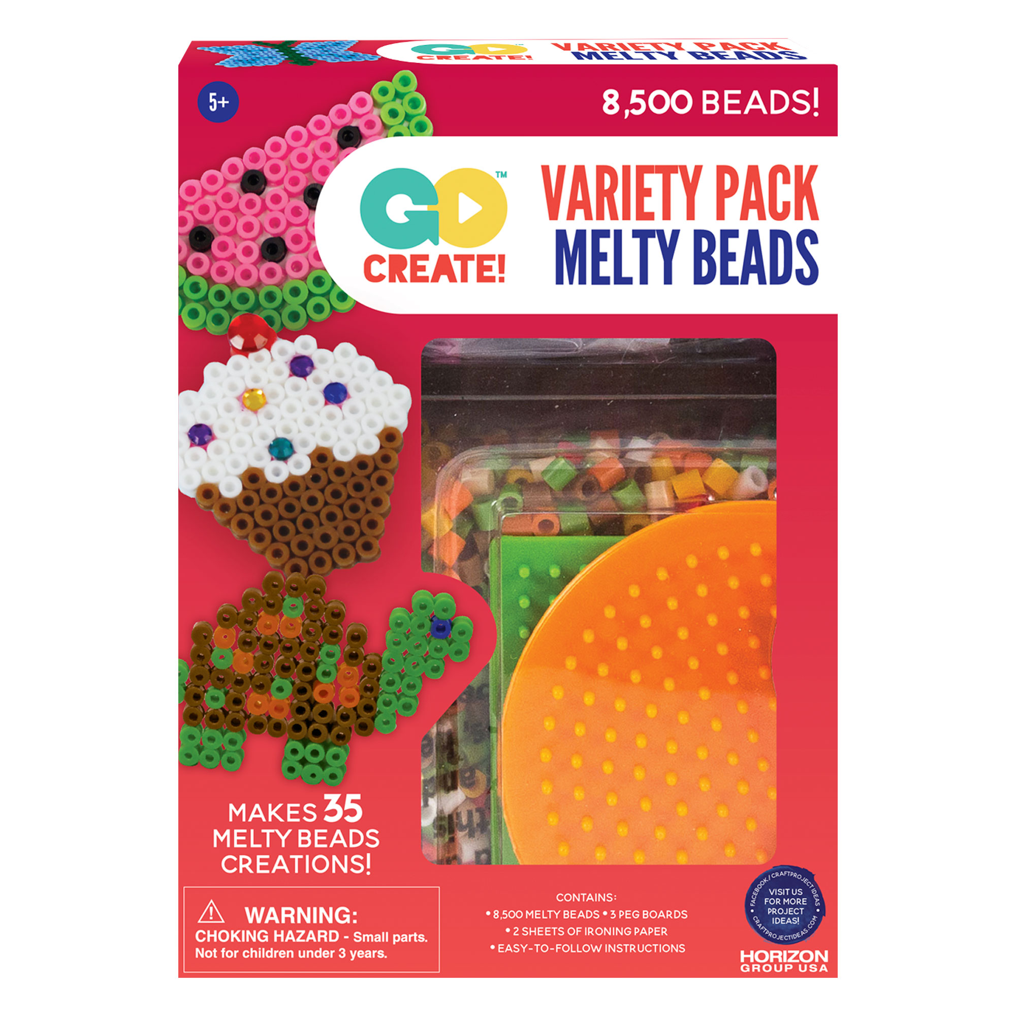 Go Create Melty Beads Variety Pack, Colorful Bead Art, Arts & Crafts - image 1 of 4