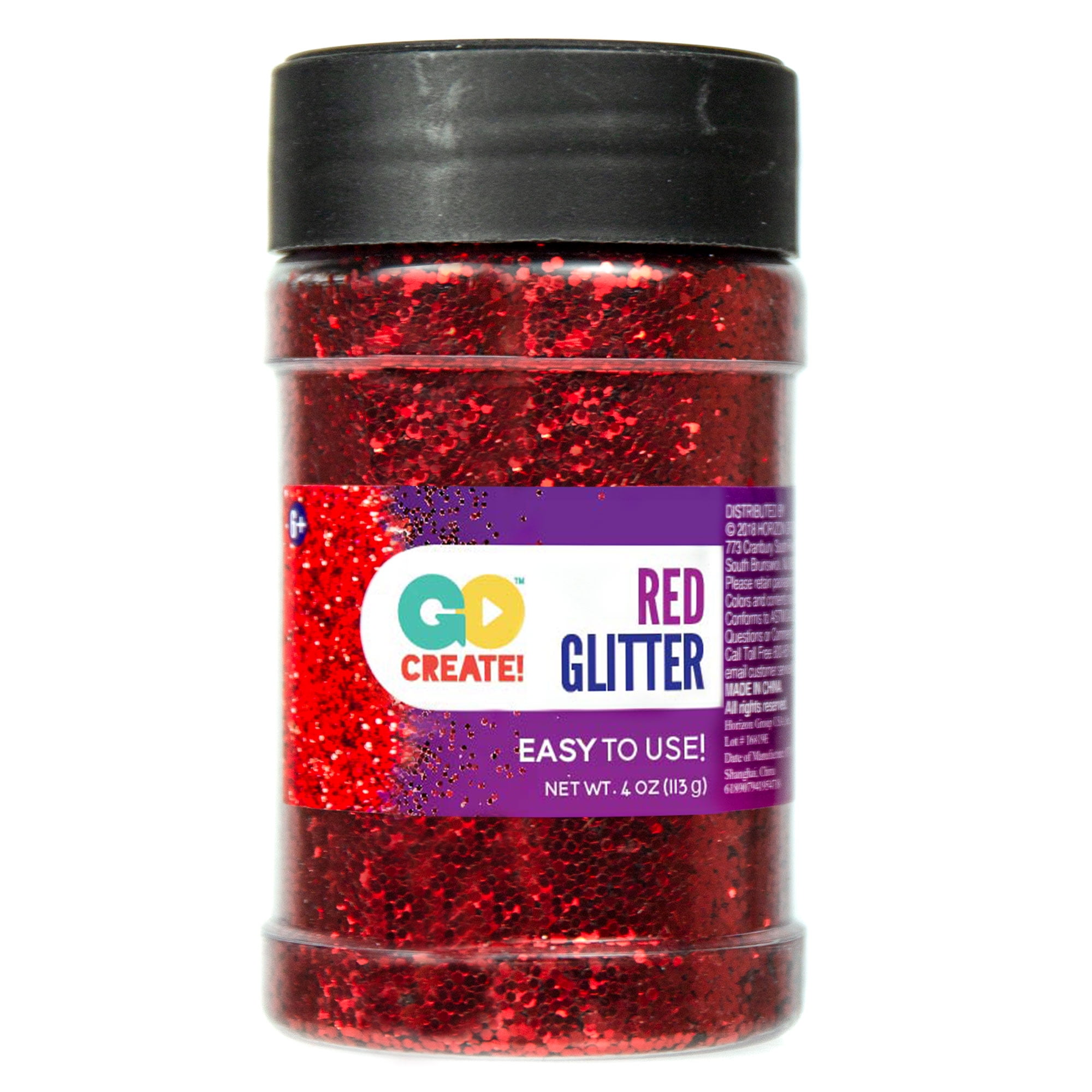 16oz. Round Glitter Shaker with Red Shake and Pour In Lid – Glitter and  Crafts 4U