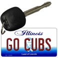 thumbnail image 1 of Go Cubs Illinois State License Plate Tag Key Chain KC-10293 3" x 1.5" Key Chain (KC), 1 of 1