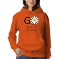 thumbnail image 1 of Go Daisies Positive Quote Hoodie Women -Image by Shutterstock, Female 4X-Large, 1 of 4