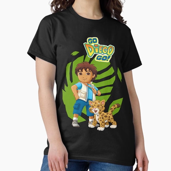 Go Diego Go Animal Rescue Explorer Retro Childhood Cartoon Mascot T-Shirt