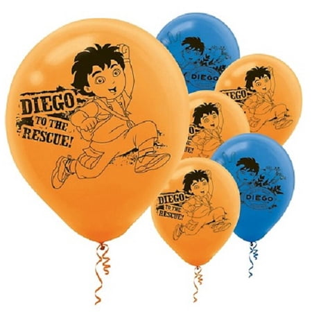 Go Diego Go! 'Biggest Rescue' Latex Balloons (6ct)