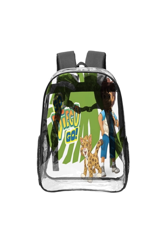 Go Diego Go Pattern Transparent Backpack Lightweight And fashionable Showcasing Personality And Leading The Trend