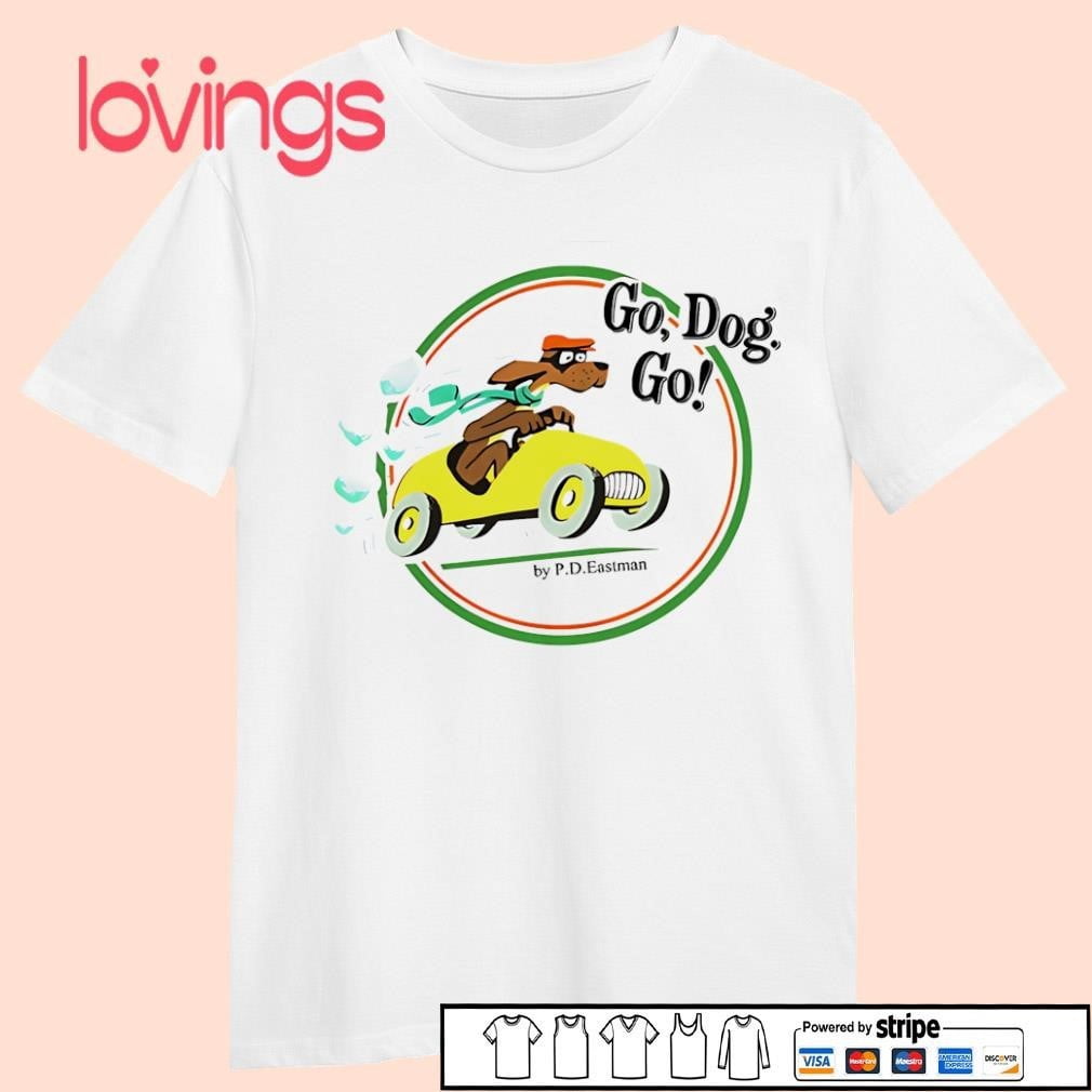 Go, Dog, Go! Book Cover T-Shirt - Unisex Ringer Tee For Dr. Seuss Fans And Readers