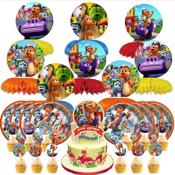 Go Dog Go Party Supplies Decor Plates Fans Decorations Honeycomb Centerpieces Cake Toppers