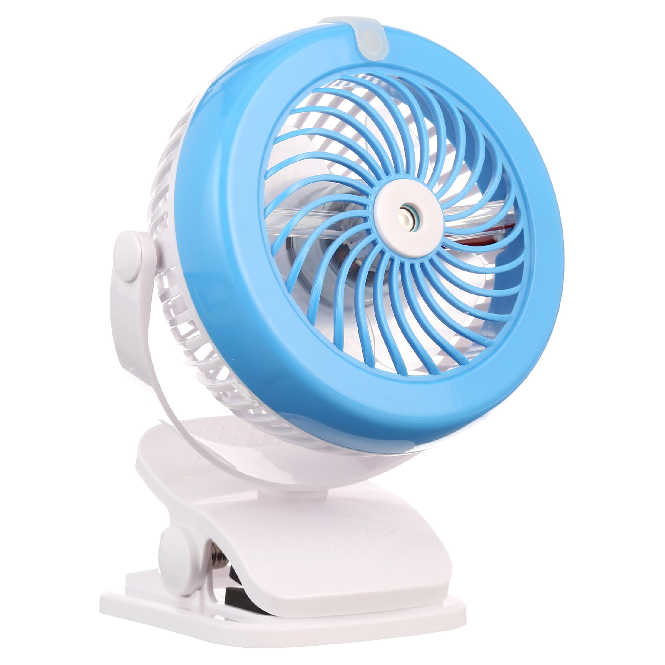 Go Fan Cool Mist Compact Rechargeable Misting Fan with Go Anywhere Clip