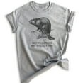 thumbnail image 1 of Go Find Someone Who Builds A Dam Beaver Shirt, Unisex Women's Men's Shirt, Animal Joke Tee, Clever Animal, Heather Gray, XX-Large, 1 of 6