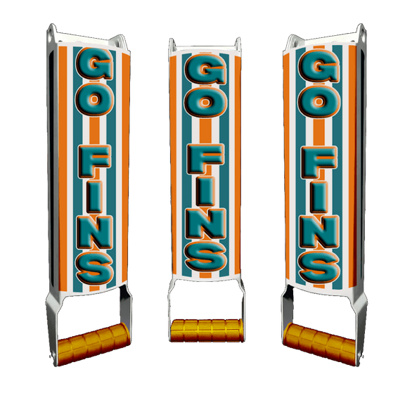 Go Fins Custom Designed Beer Can Crusher - Tiki Bar - Man Cave - Garage - Beer - Gifts - Basement Bars