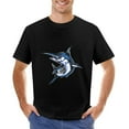 thumbnail image 1 of Go Fishing Men’s T-Shirt 100% Cotton Casual Short Sleeve Tops Gift Tee Black 4XL, 1 of 2