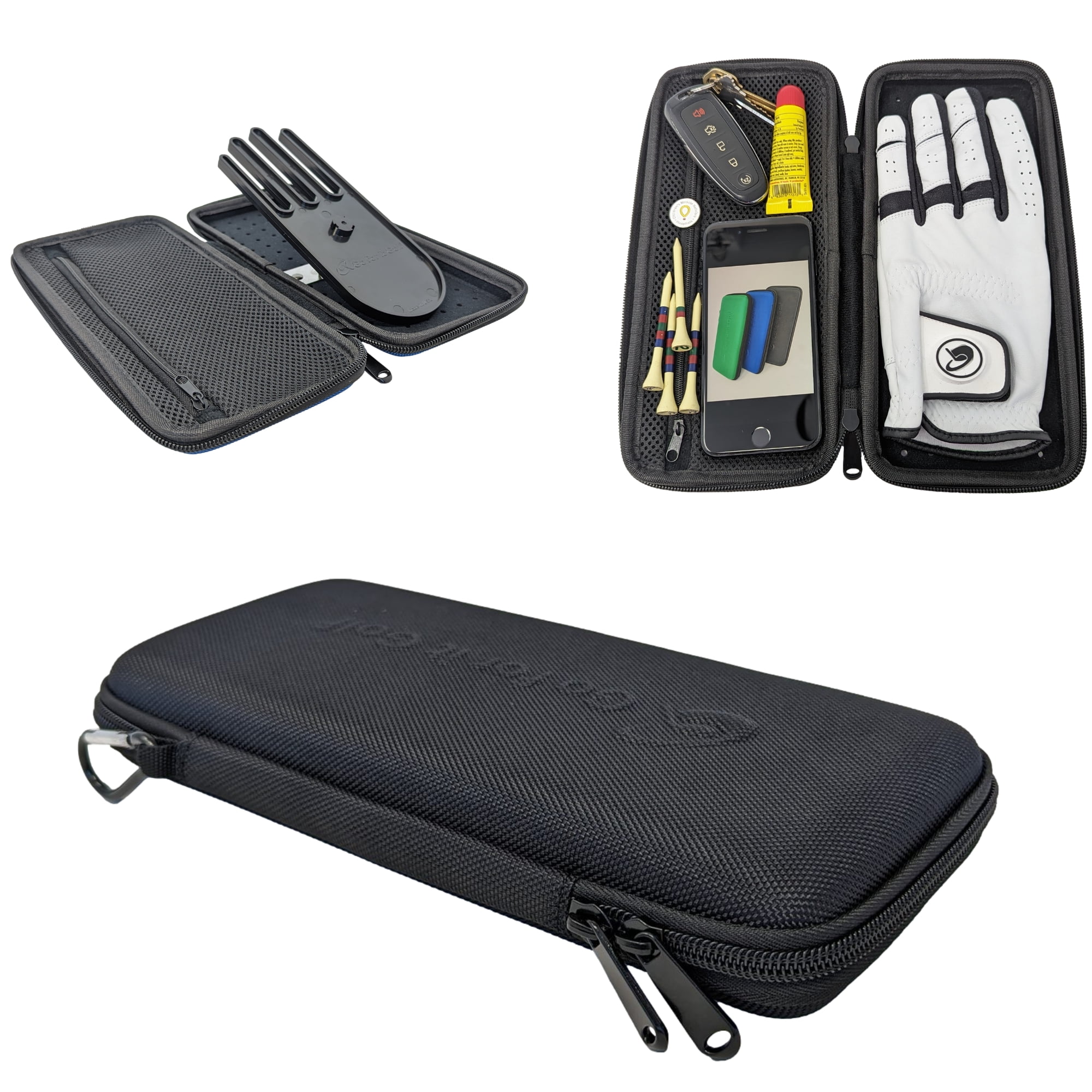 Go For it Golf Glove Case with Glove Shaper For a Wrinkle Free Glove