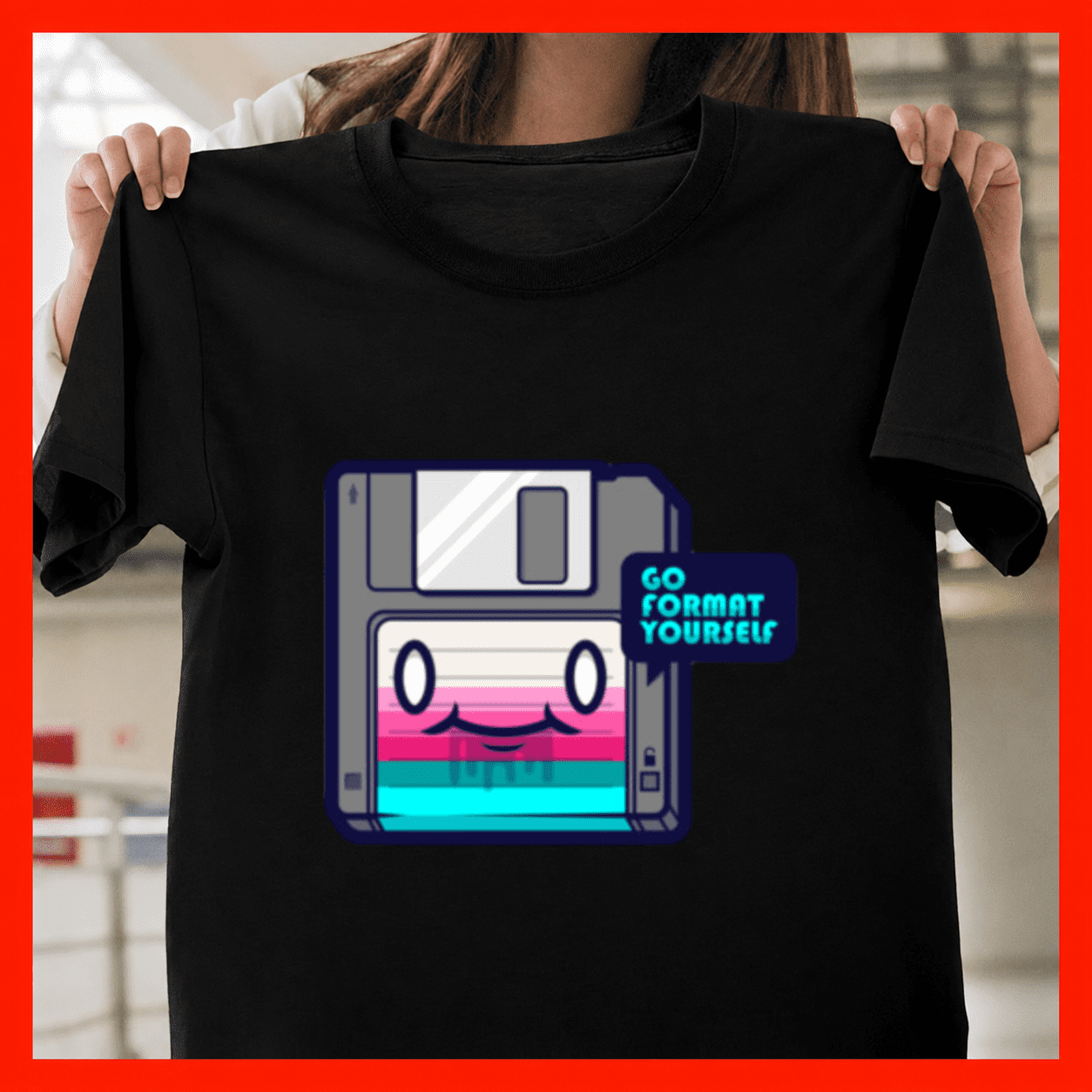 Computer Tech Backpacks Go Format Yourself Funny Computer Science IT Tech Joke Art Unisex T ...